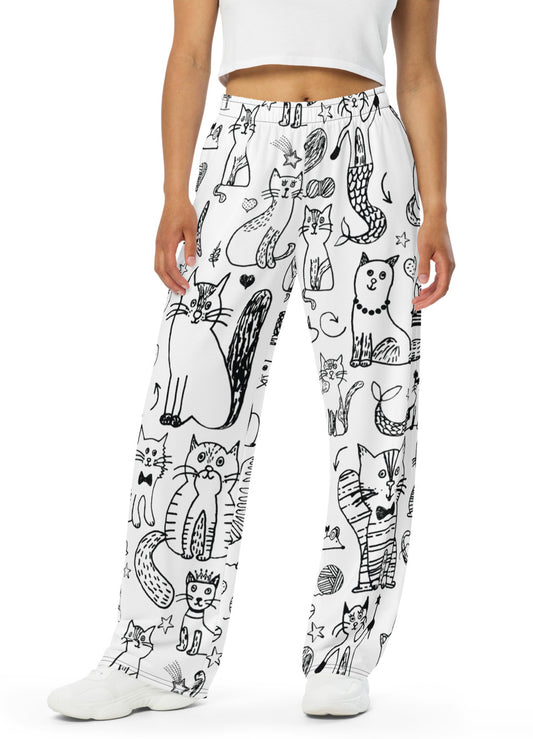 MEOW Wide Leg Pants — For Cool Cats Only!