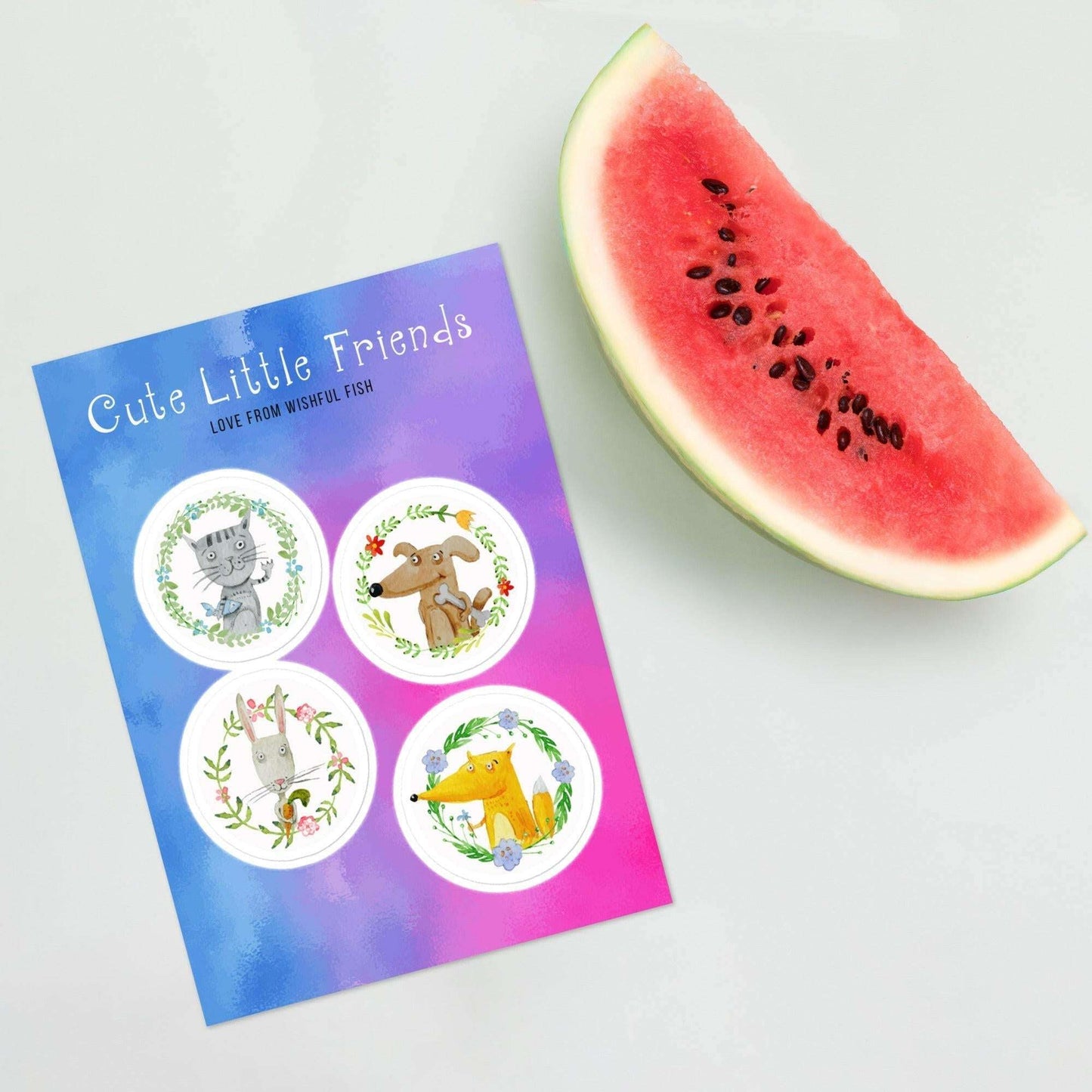 ANIMAL FRIENDS Kids Stickers - Premium Kids Stickers from The Wishful Fish Kids - Just $18! Shop now at The Wishful Fish Kids