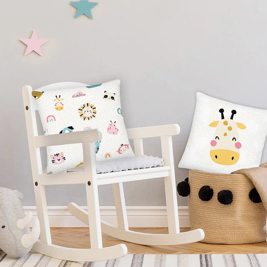 SHOP The BABY ANIMALS Pillow at The Wishful Fish KIDS. Fun gifts for new moms, ideal for new baby gifts or for a baby shower.