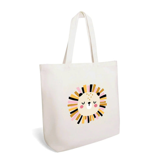 This CUTE BABY ANIMALS Lion Tote doubles as a lightweight diaper bag. SHOP Now at The Wishful Fish KIDS 