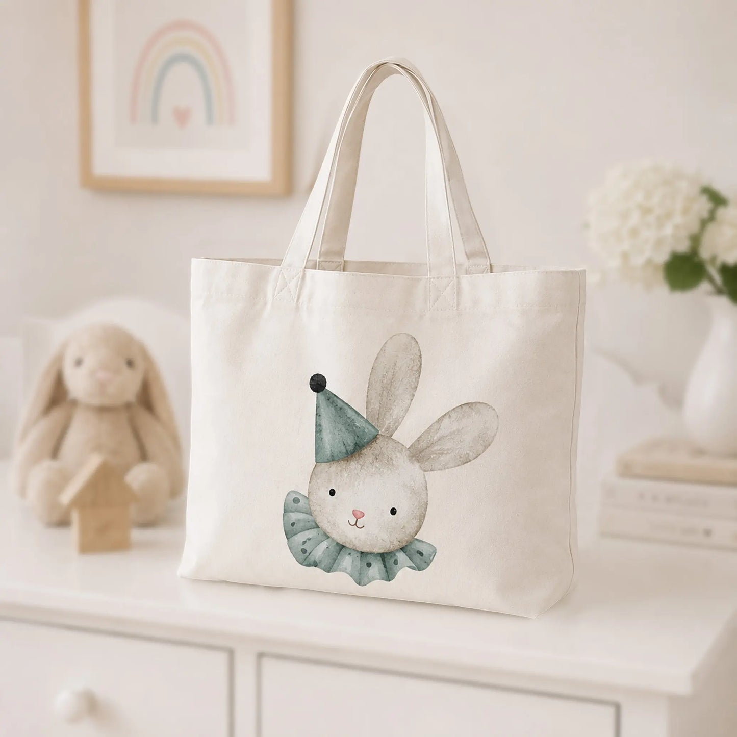 BABY BUNNIES Tote Bag — Your Everyday Bunny Buddy Carry All! The Wishful Fish KIDS