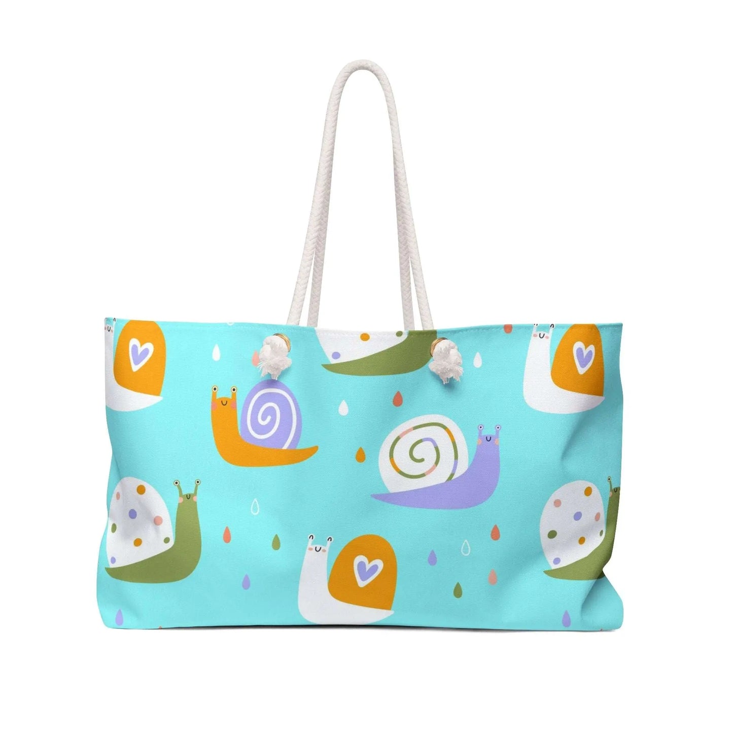 SHOP BABY SNAILS Diaper Bag Tote at The Wishful Fish KIDS. Featuring a playful design, this bag is a perfect gift for a new mom. Cool Mom Gear.
