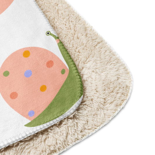 Wrap your little one in the snuggly softness of our BABY SNAILS Sherpa Blanket!  SHOP Now at The Wishful Fish KIDS