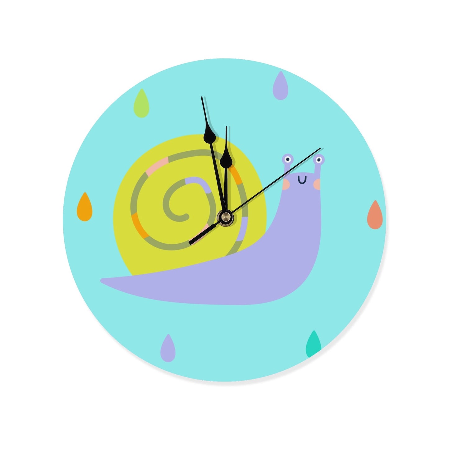 BABY SNAIL Wood Wall Clock - Premium Wall Clock from The Wishful Fish KIDS - Just $19! Shop now at The Wishful Fish Kids