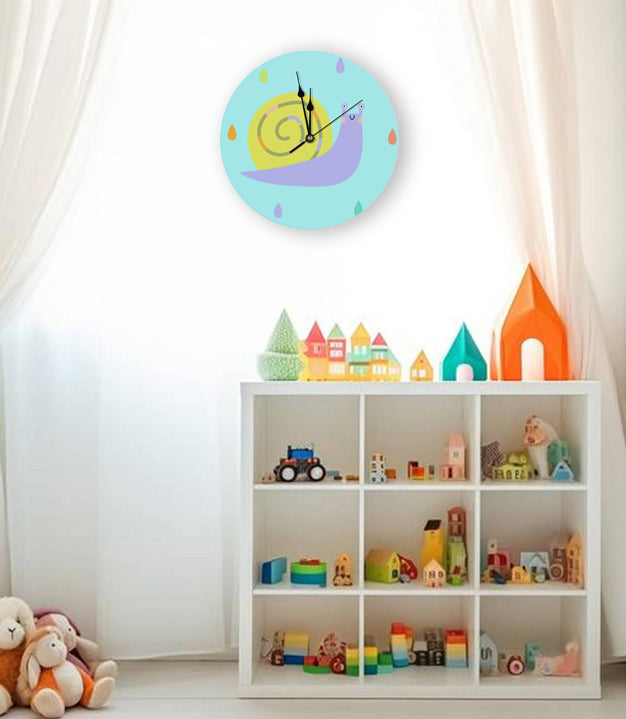 BABY SNAIL Wood Wall Clock - Premium Wall Clock from The Wishful Fish KIDS - Just $19! Shop now at The Wishful Fish Kids