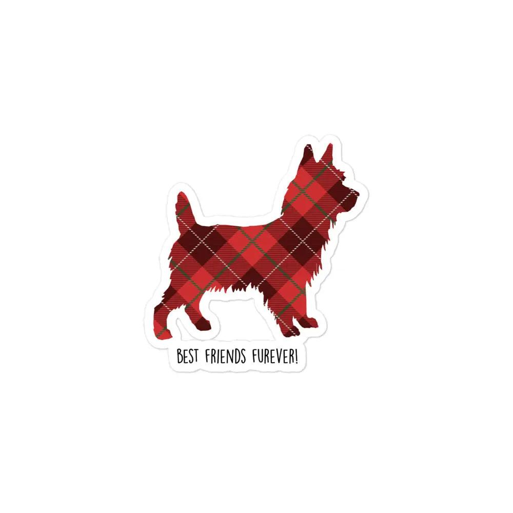 A charming Scotty dog decked out in bold red-and-black Scottish plaid. SHOP Now at the Wishful Fish KIDS