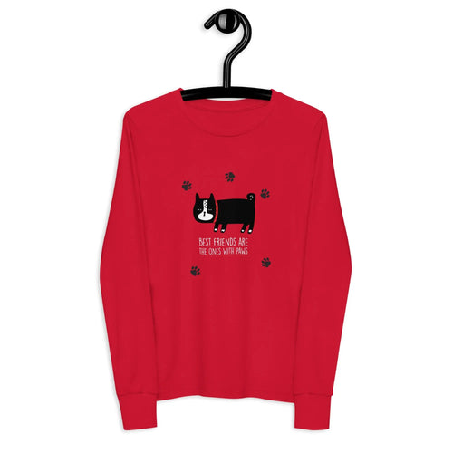 BEST FRIENDS Long Sleeve Shirt — Show Off Your Furry Bestie! The Wishful Fish Kids