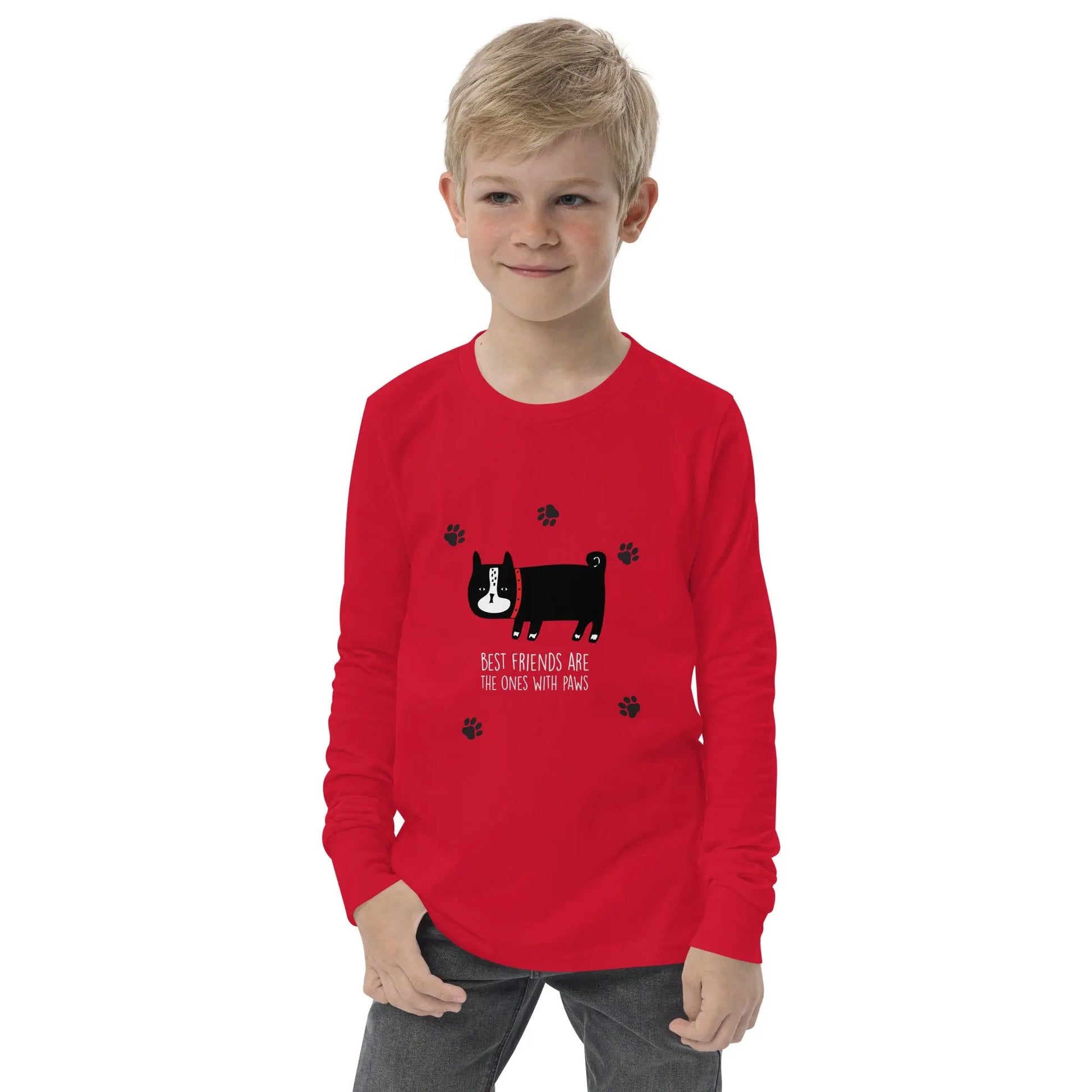 BEST FRIENDS Long Sleeve Shirt — Show Off Your Furry Bestie! The Wishful Fish Kids