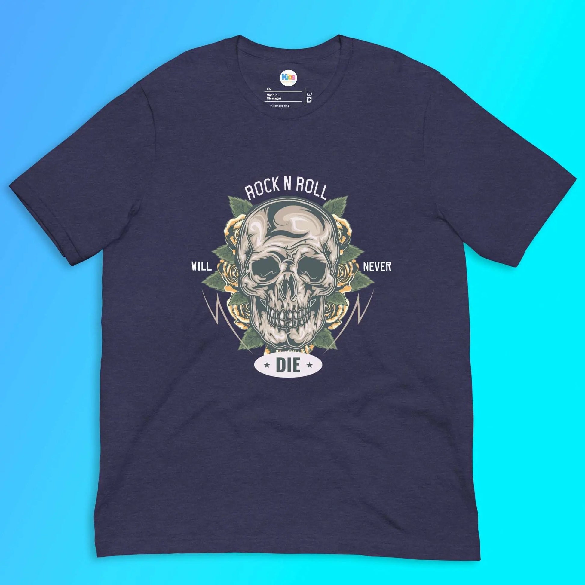 Crank up the cool with our ROCK and ROLL Will NEVER DIE Tee. SHOP Now at The Wishful Fish KIDS