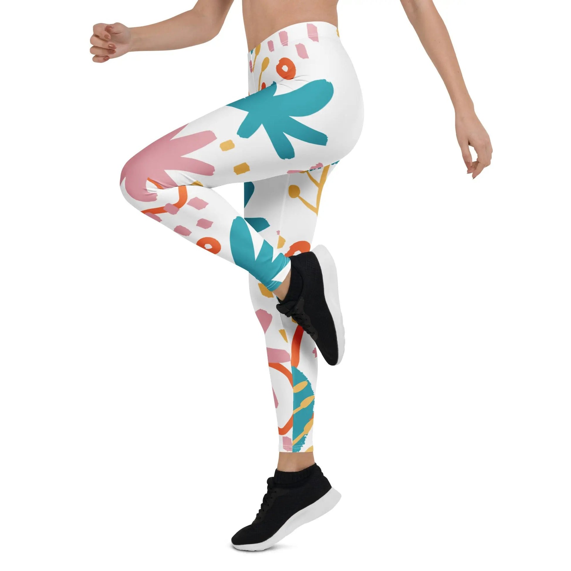 These leggings feature a vibrant botanical print, providing both style and performance. SHOP Now at The Wishful Fish KIDS