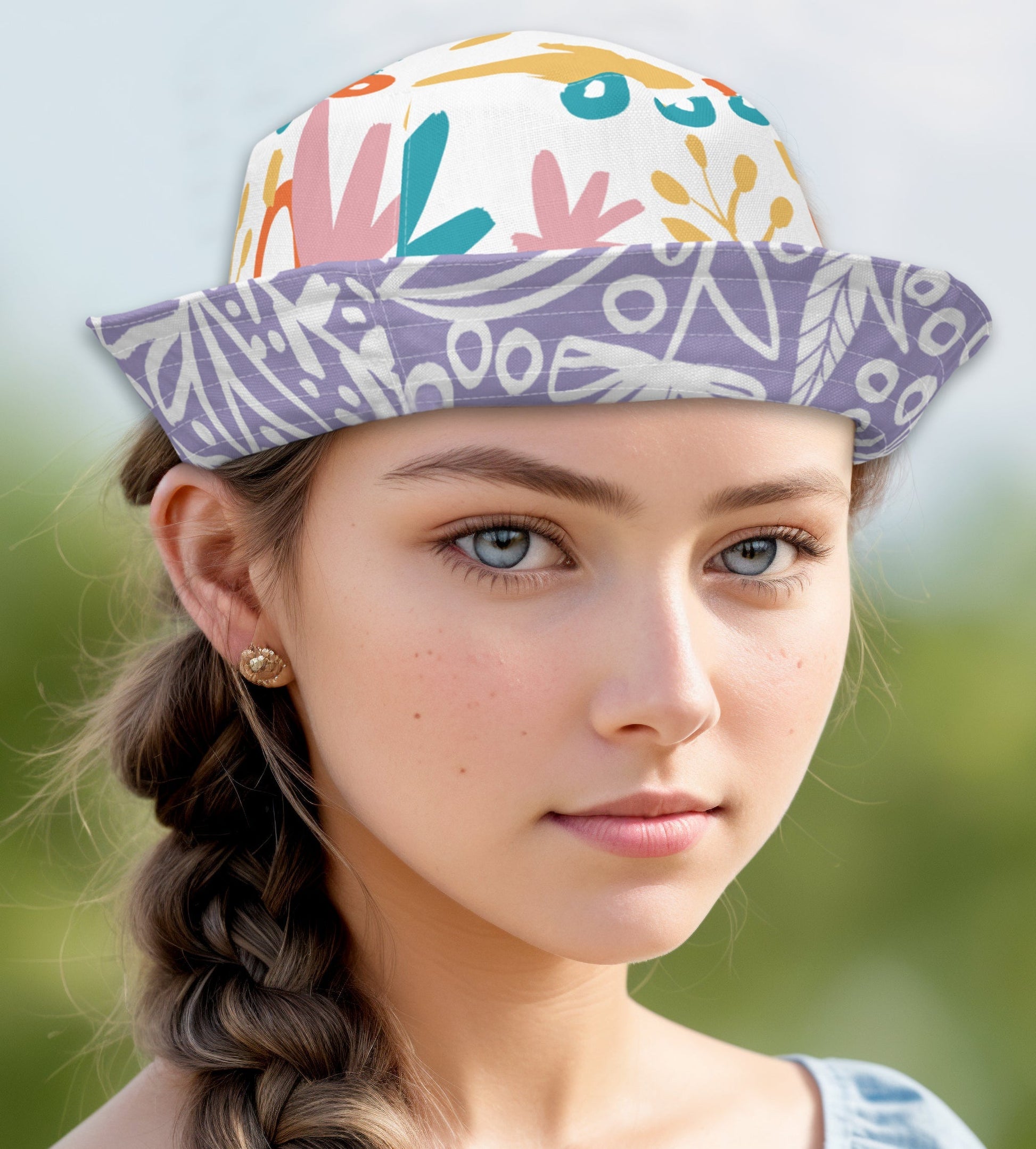 BOTANICAL Reversible Bucket Hat - Premium Bucket Hat from The Wishful Fish Kids - Just $28.50! Shop now at The Wishful Fish Kids