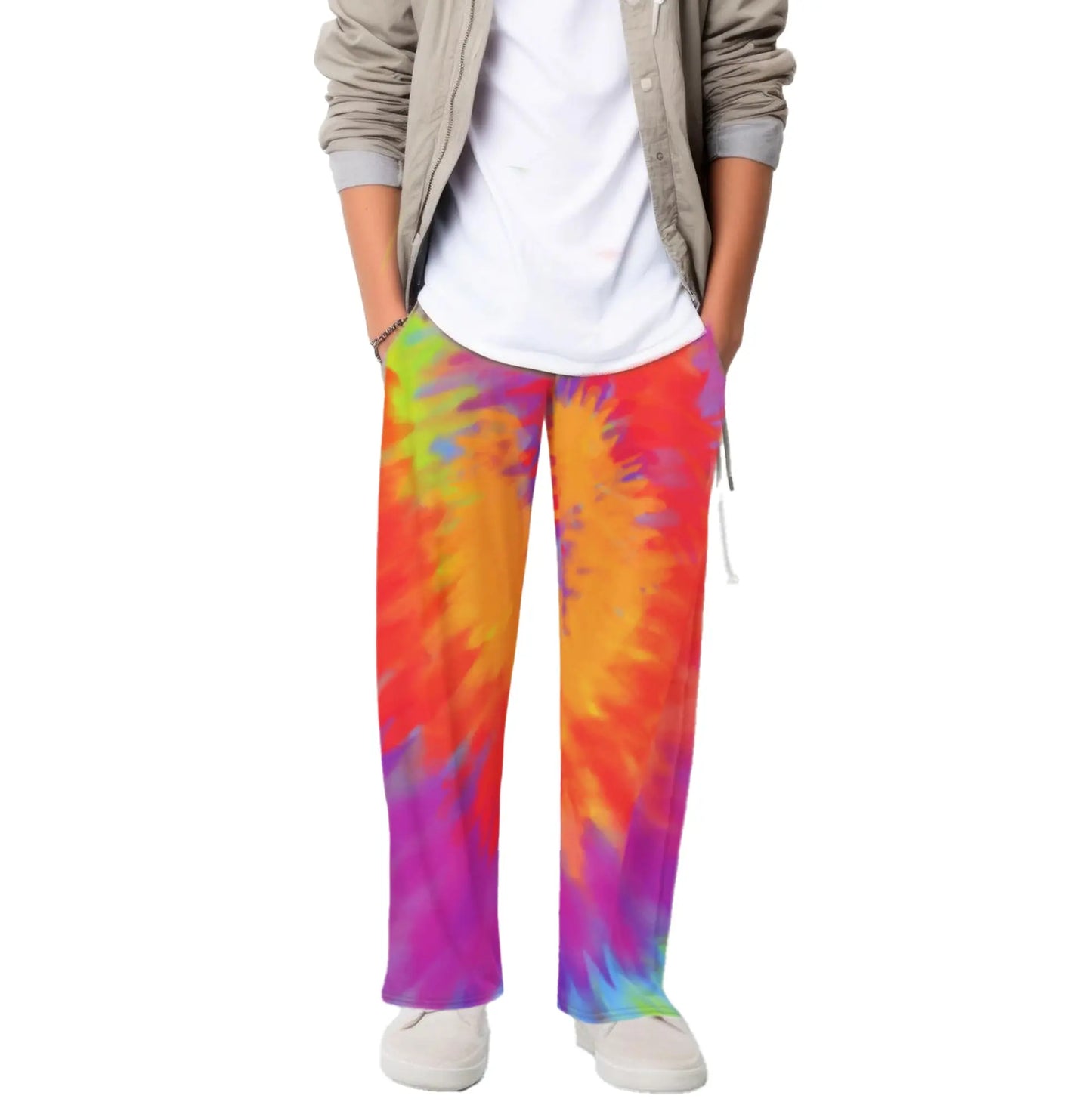 BRIGHT TIE DYE Wide Leg Pants — Bring on the Bold! The Wishful Fish Kids