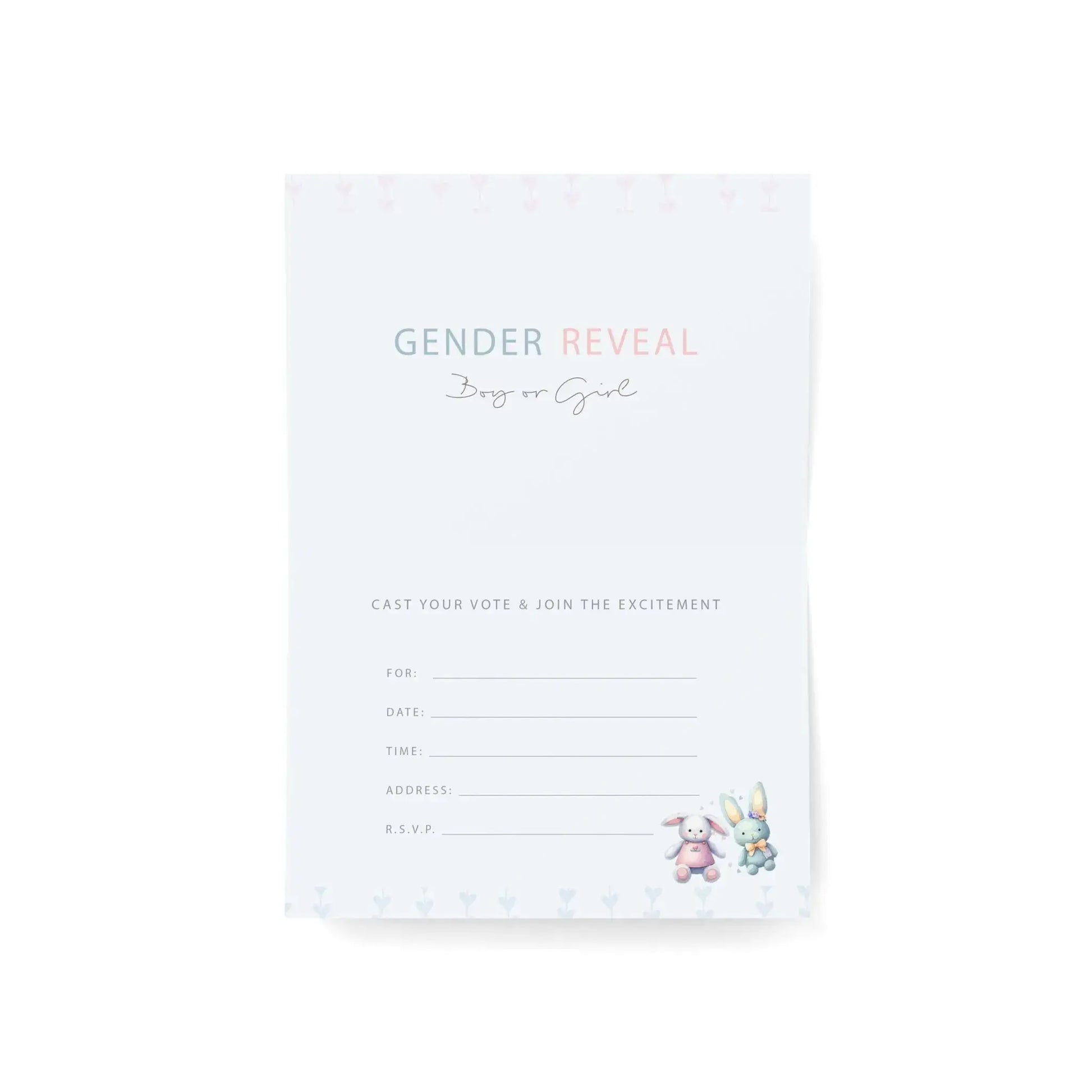 A charming way to invite your guests to the big reveal! Order TODAY! SHOP Now at The Wishful Fish KIDS
