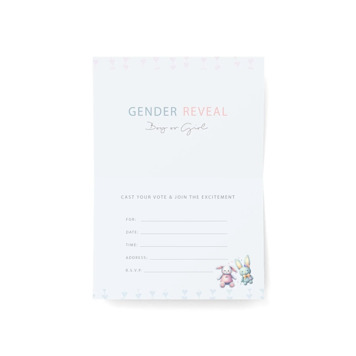 A charming way to invite your guests to the big reveal! Order TODAY! SHOP Now at The Wishful Fish KIDS