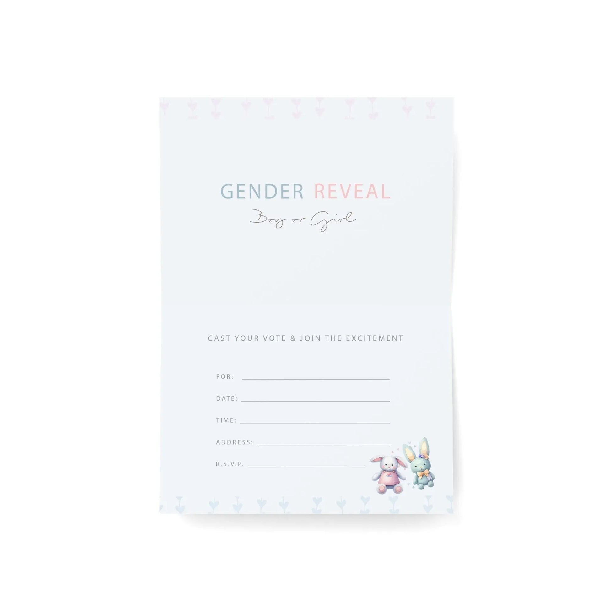 A charming way to invite your guests to the big reveal! Order TODAY! SHOP Now at The Wishful Fish KIDS