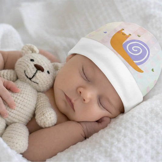Baby Beanie Hat Snails Design — Soft, Comfy Everyday Essential for Little Ones The Wishful Fish Kids