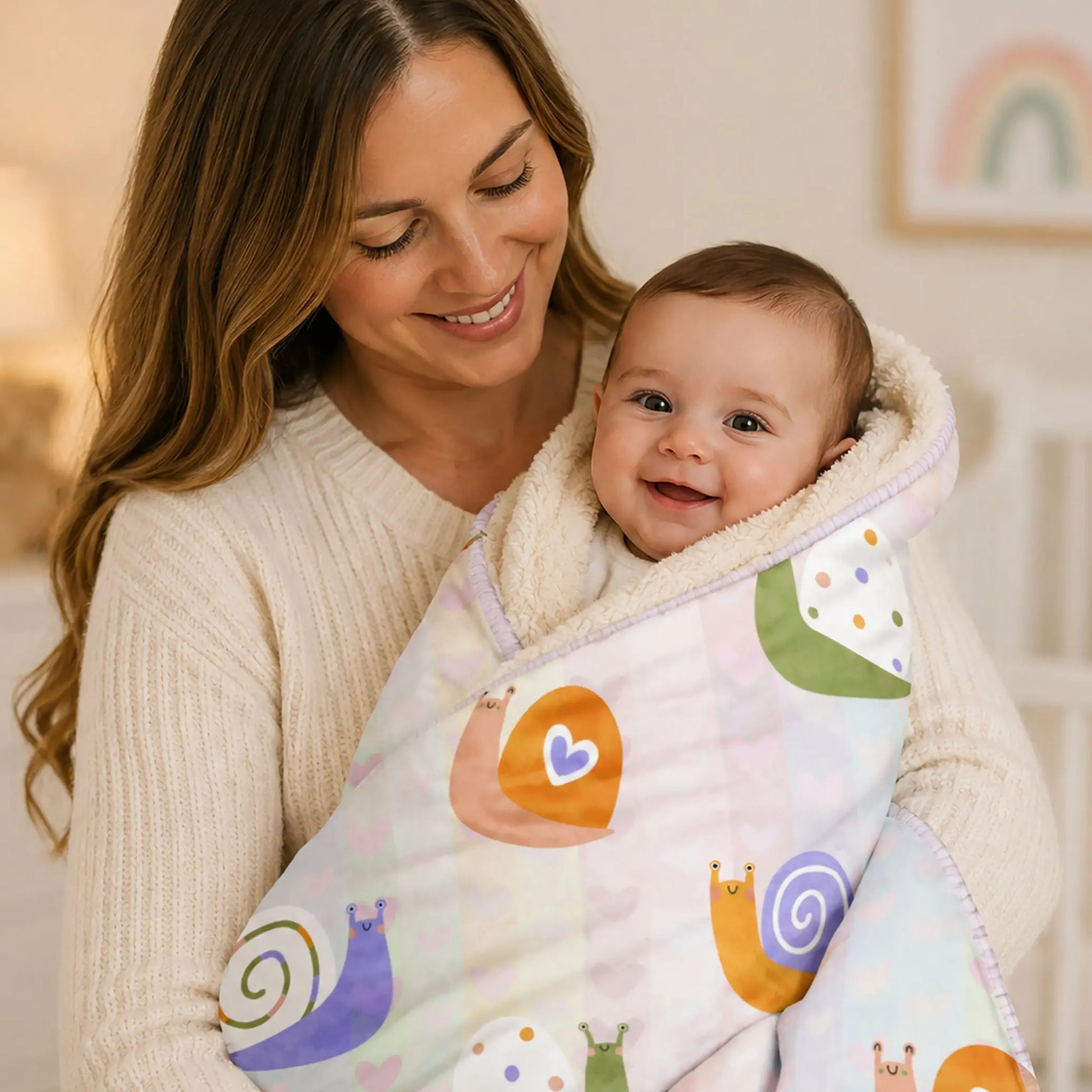 Baby Blanket Baby Snails — Cozy Comfort for Your Little One The Wishful Fish Kids
