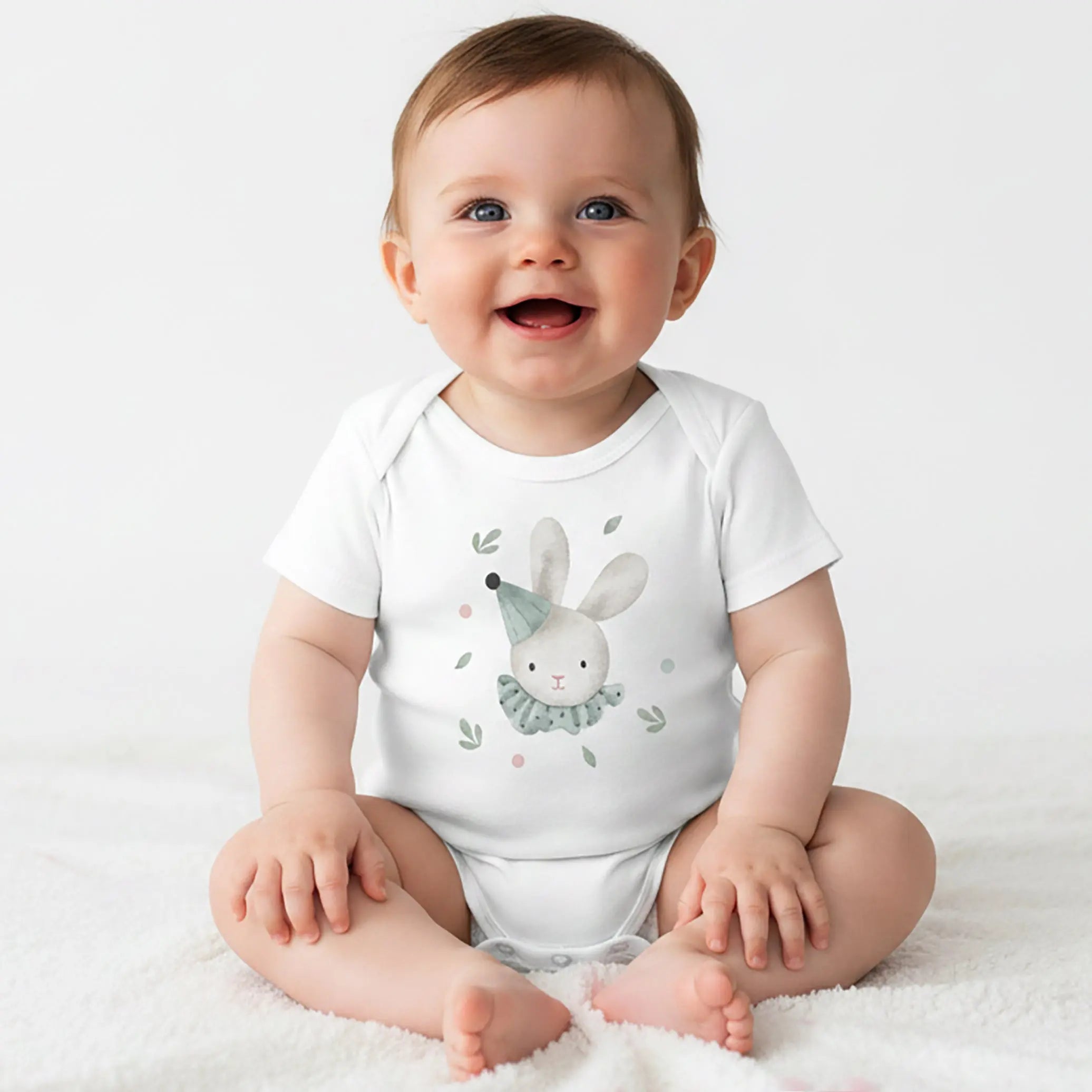 Adorable Bunny Design for Playdates and Naptimes. SHOP Now at The Wishful Fish Kids