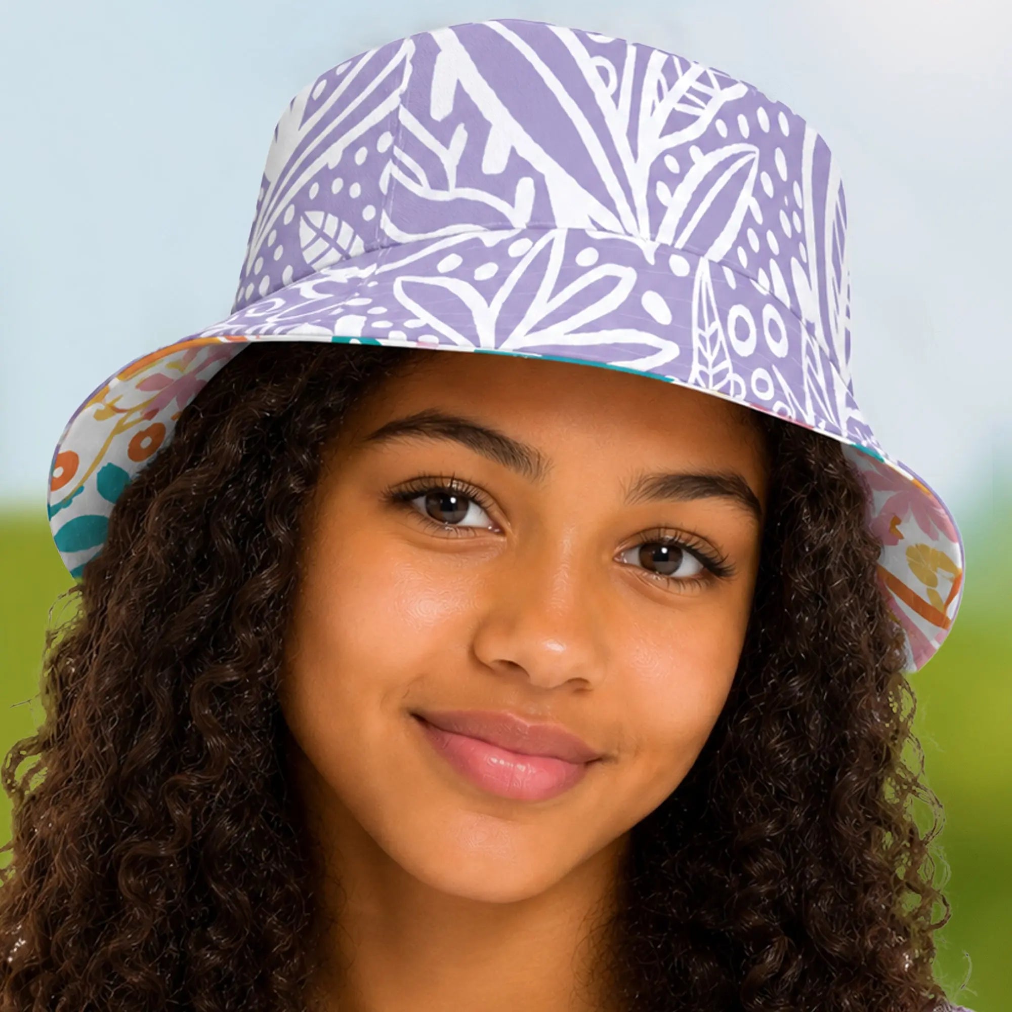Flip The Botanical Bucket Hat&nbsp; for a Cool and Stylish Look. SHOP Now at The Wishful Fish Kids