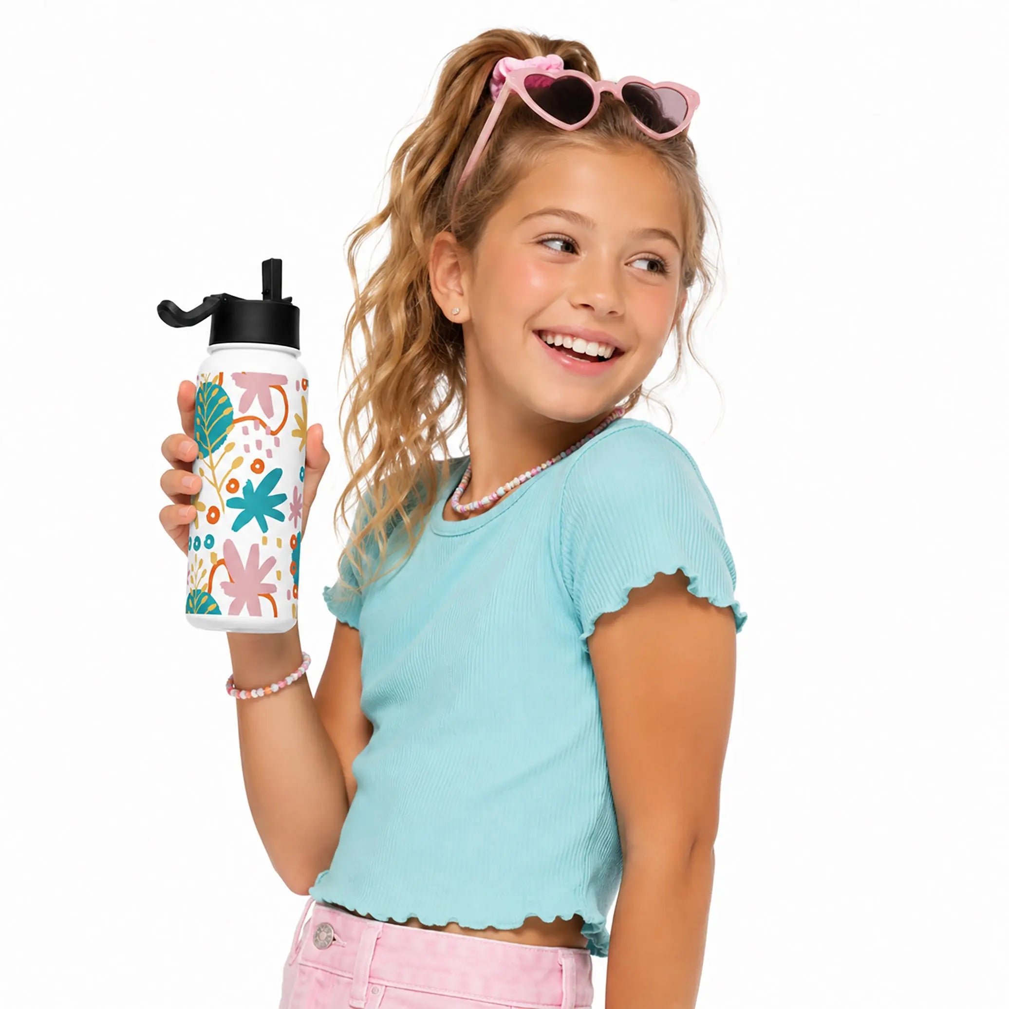 Botanical Print Water Bottle — Hydrate with Wild Style The Wishful Fish Kids