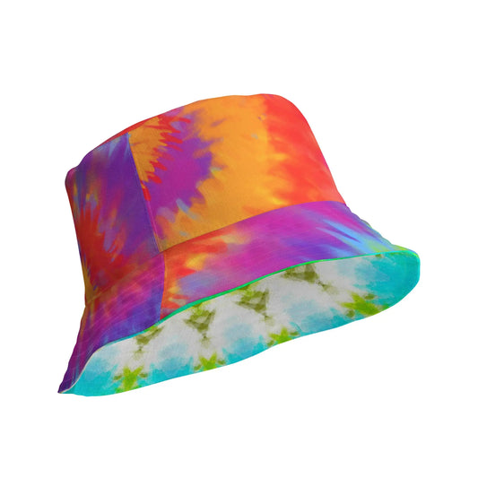 Bold, colorful designs on both sides. COLOR SPLASH Reversible Bucket Hat! SHOP Now at The Wishful Fish KIDS