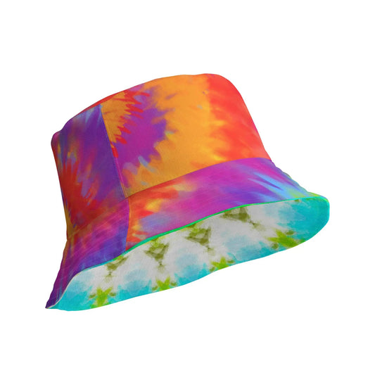 Bold, colorful designs on both sides. COLOR SPLASH Reversible Bucket Hat! SHOP Now at The Wishful Fish KIDS