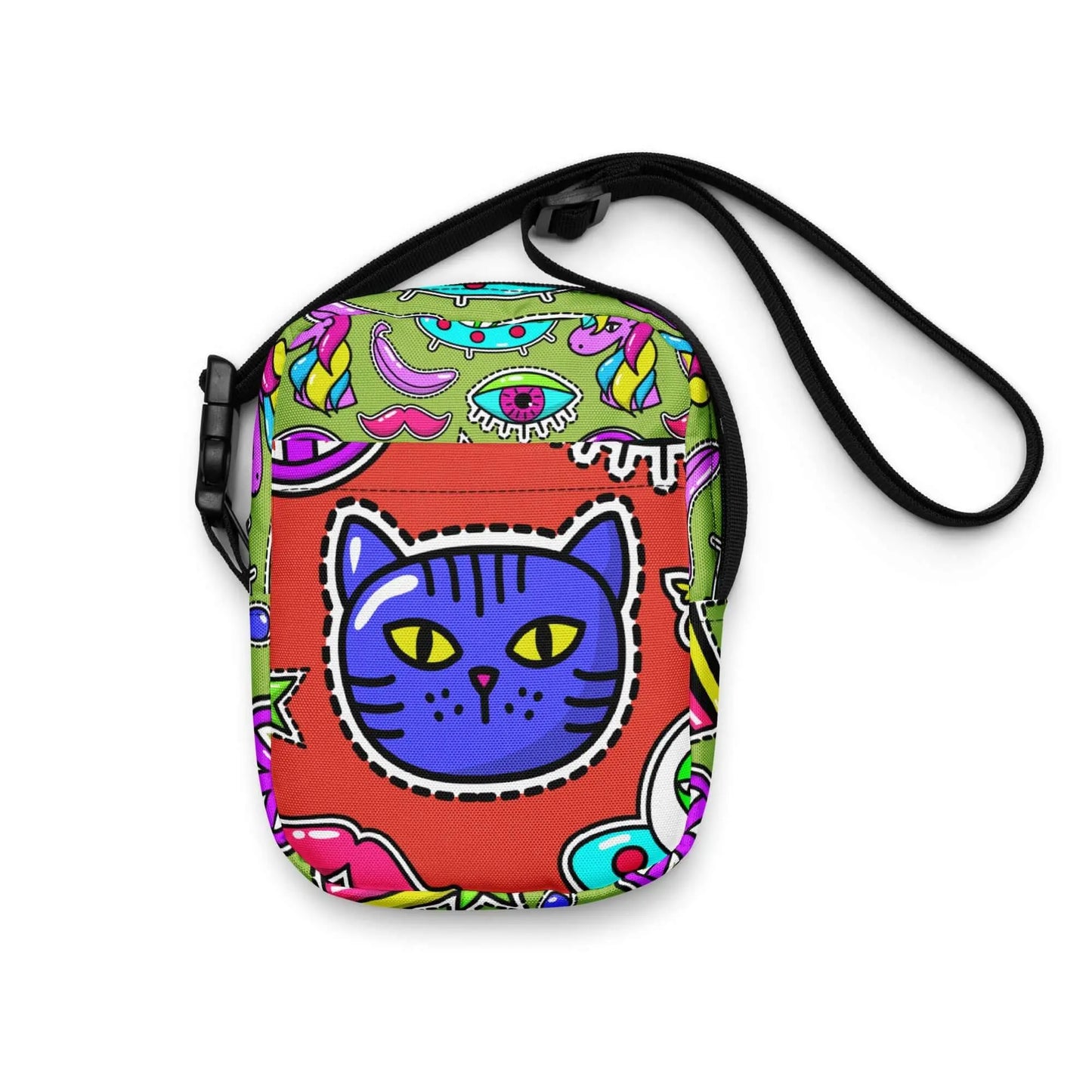 Bring on bold energy with the COOL CAT Cross Body Bag! This fun on the go bag adds a playful design and cool style to every adventure