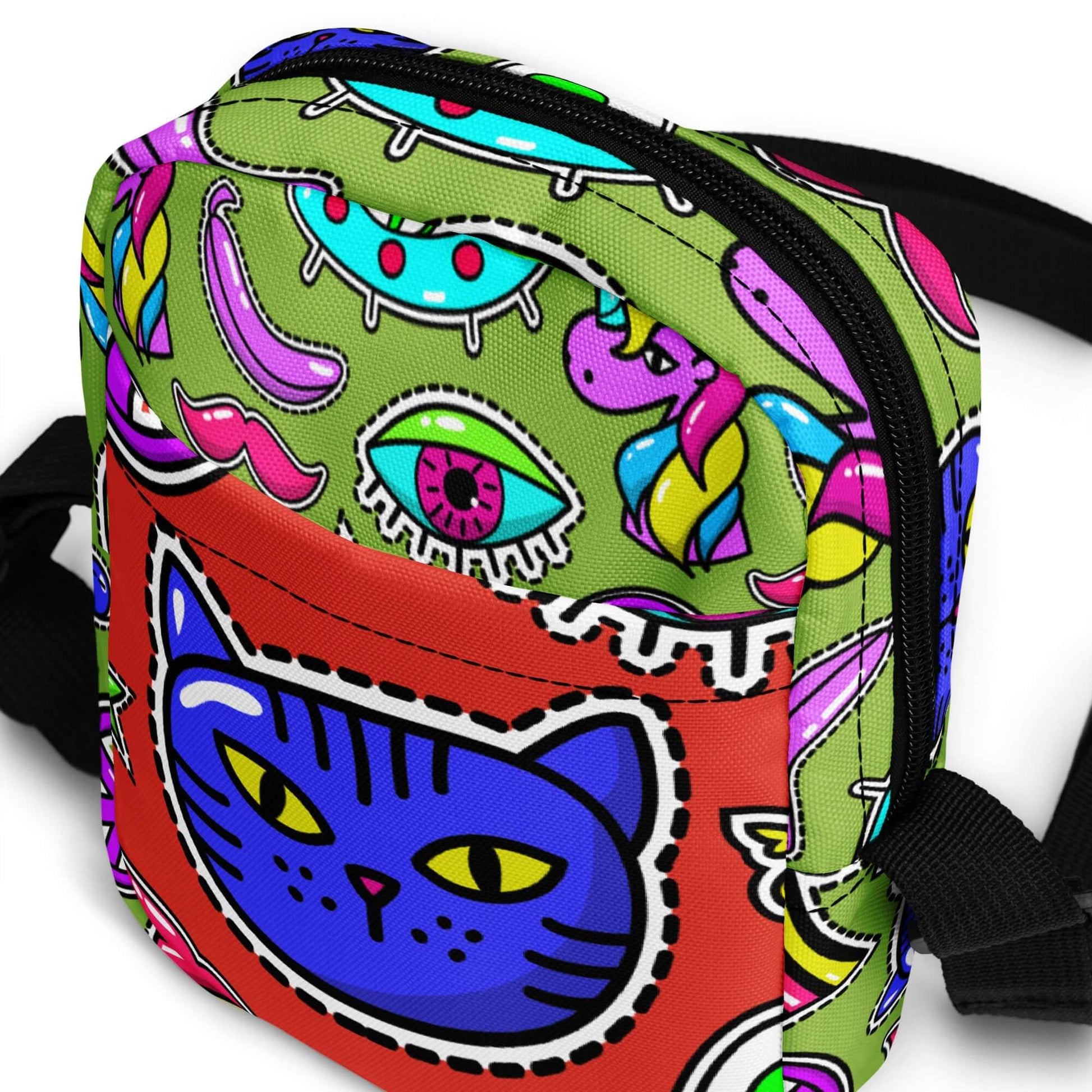 COOL CAT Crossbody Bag - Premium Crossbody Bag from The Wishful Fish Kids - Just $29! Shop now at The Wishful Fish Kids