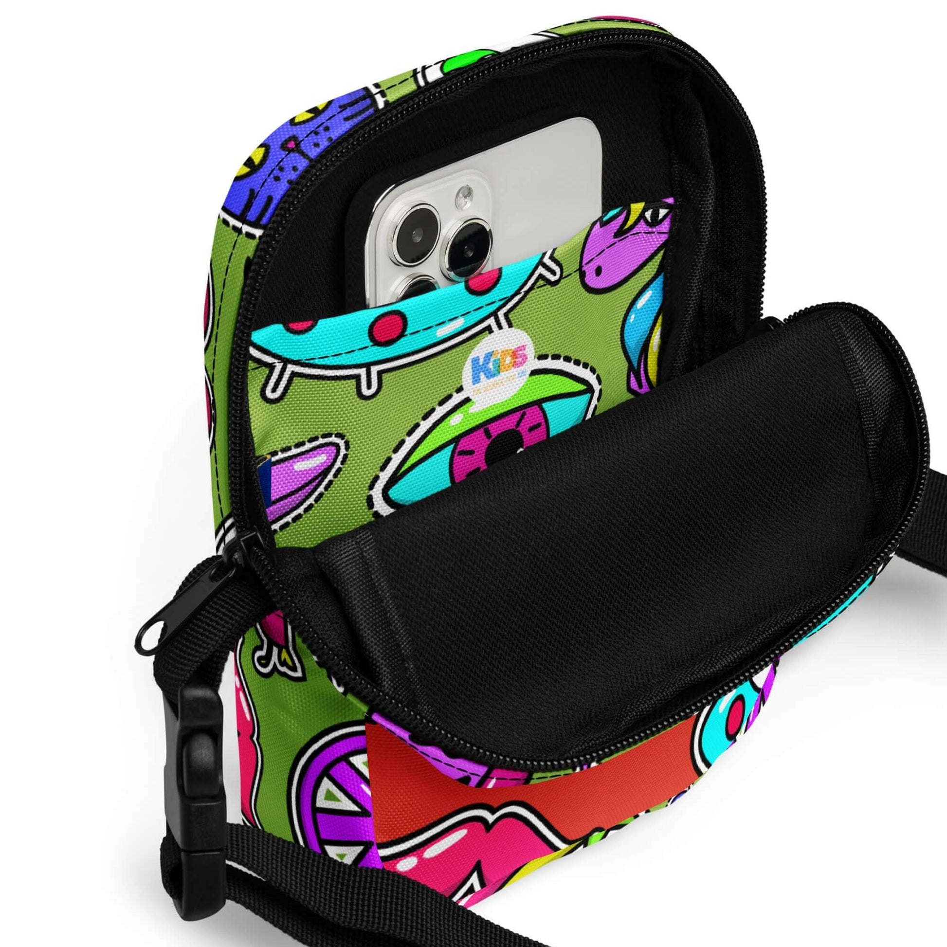 COOL CAT Crossbody Bag - Premium Crossbody Bag from The Wishful Fish Kids - Just $29! Shop now at The Wishful Fish Kids