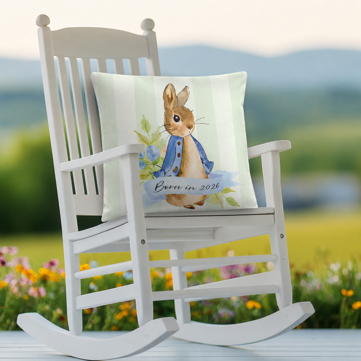 Peter Rabbit Throw Pillow — Timeless Storybook Charm for Every Nursery