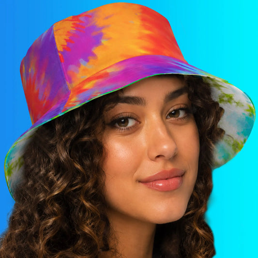 Color Splash Bucket Hat — Fun, Bold, and Flip-Ready The Wishful Fish Kids