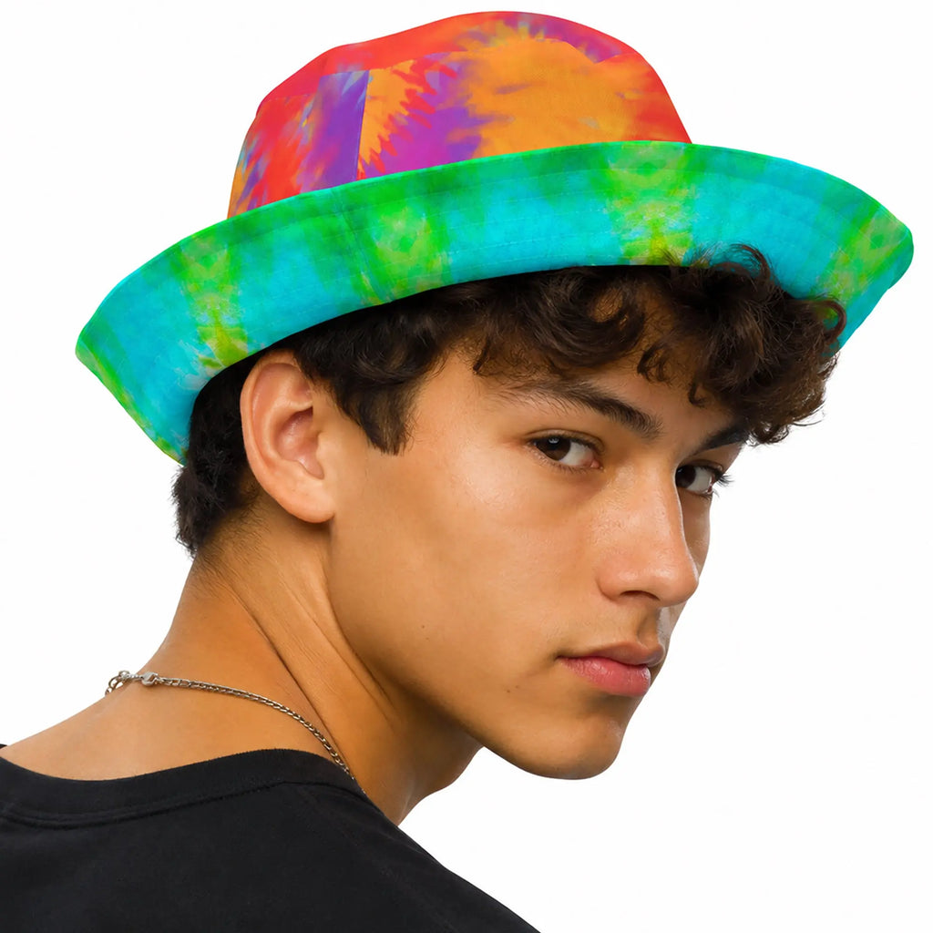 Color Splash Bucket Hat — Fun, Bold, and Flip-Read. SHOP Now at The Wishful Fish Kids