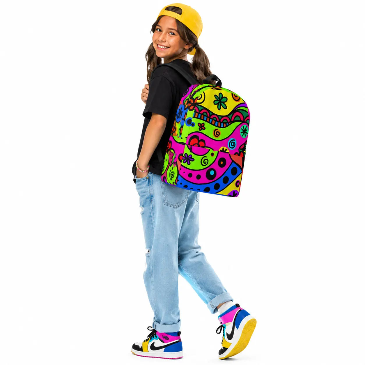 Color Splash Laptop Backpack — Make a statement as smart as it is stylish The Wishful Fish Kids