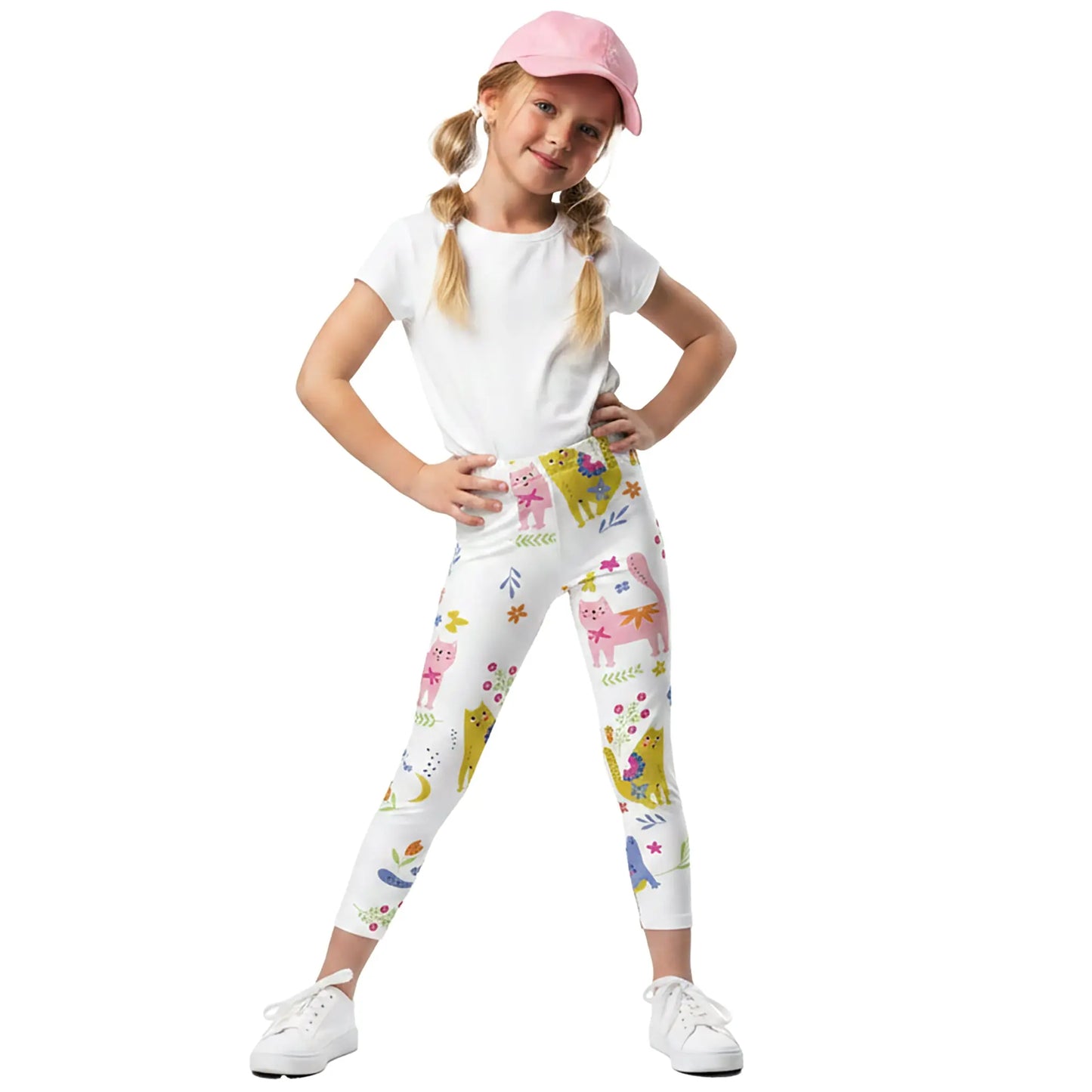 Cool Cat Crew Leggings — Comfy, Colorful, Adorable Design for Everyday Fun The Wishful Fish Kids