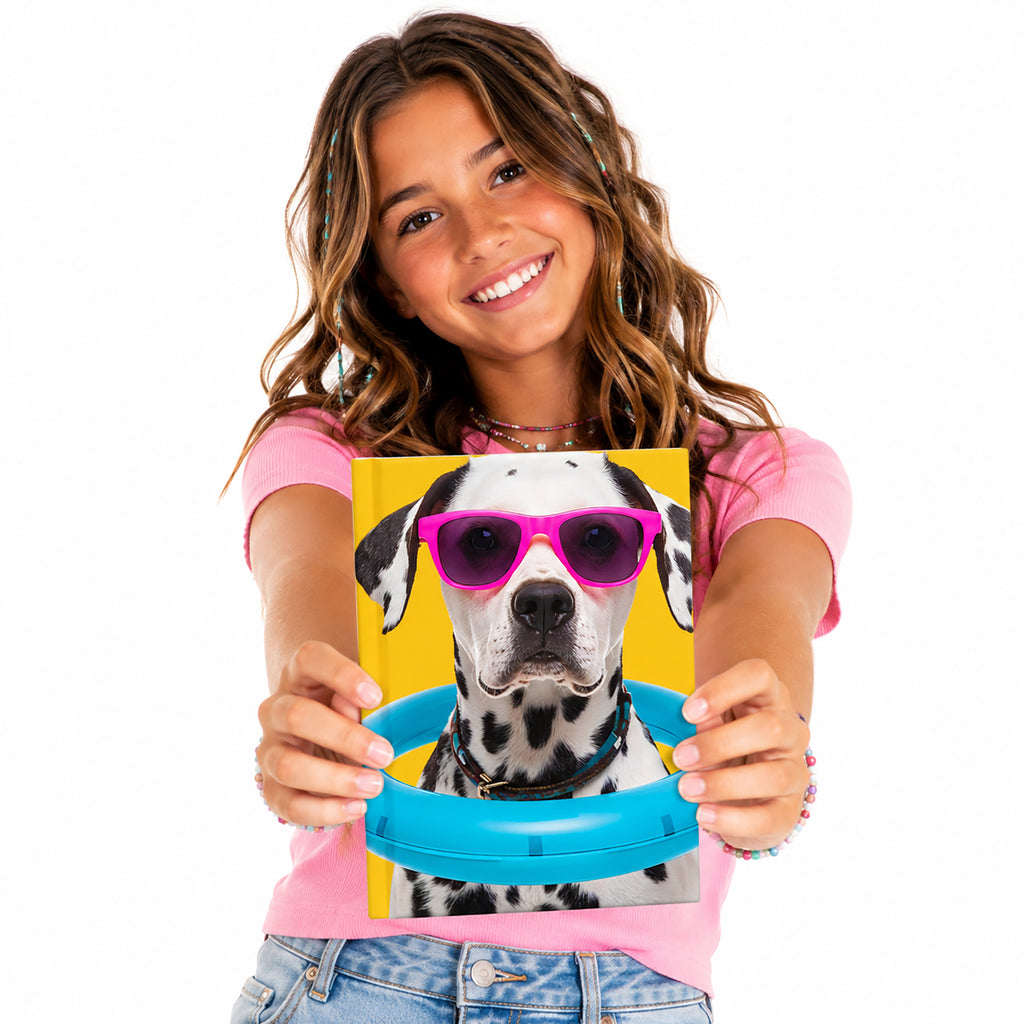 A Fun Lined Notebook for Those Who Love Cool Dogs and Big Ideas. SHOP Now at The Wishful Fish Kids