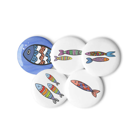 With bold designs and playful vibes, these pin buttons bring ocean-powered fun wherever they go. SHOP Now at The Wishful Fish KIDS