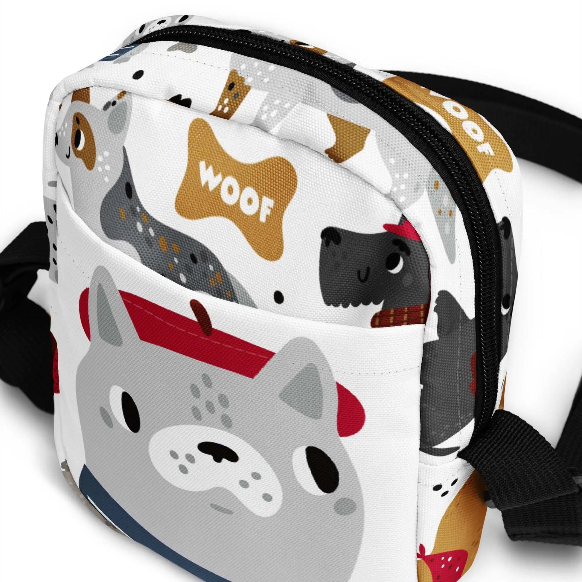 Take your love for dogs wherever you go with the DOGGIE Crossbody Bag! The ultimate accessory for fun featuring a playful pup-inspired design. Get yours TODAY!