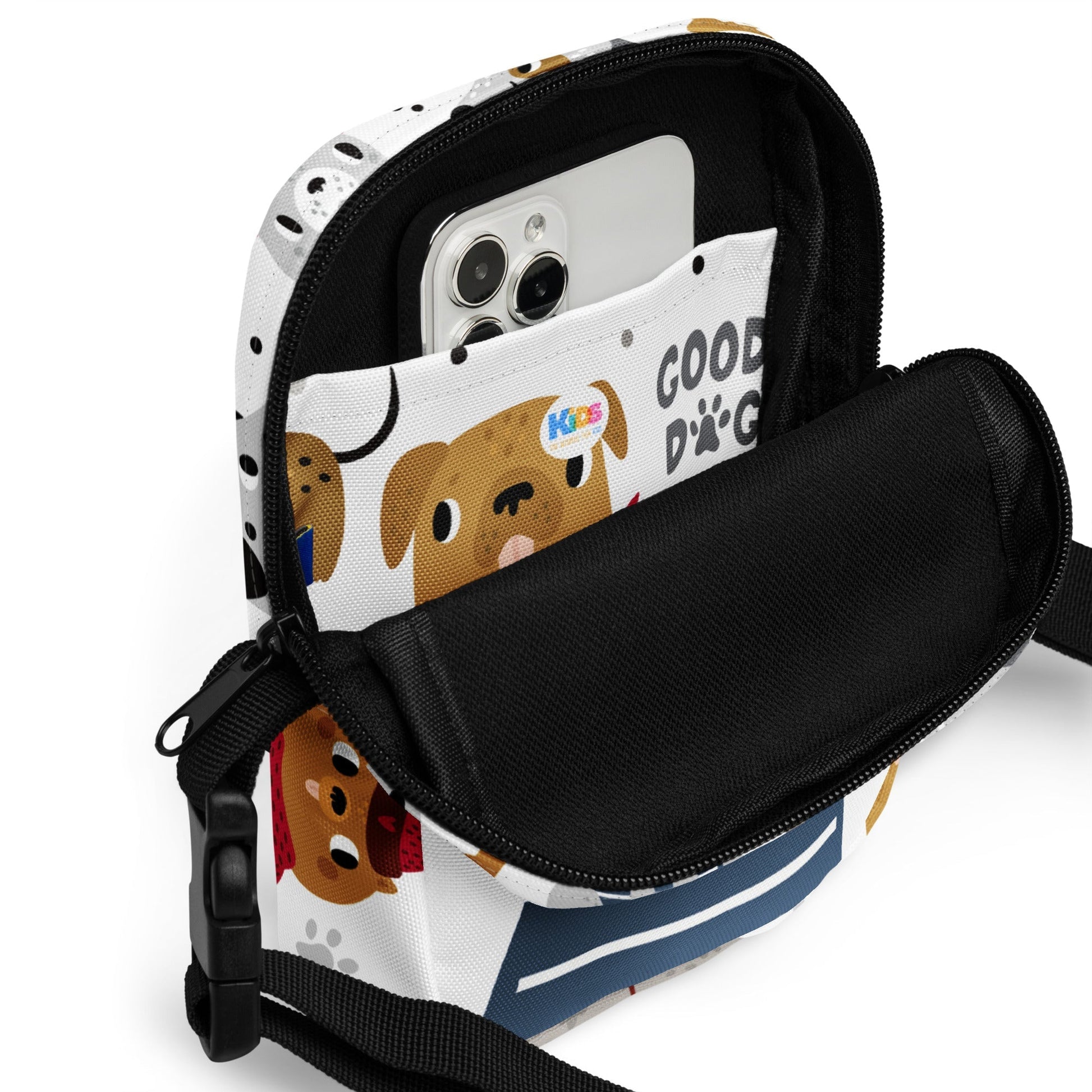 DOGGIE Cross Body Bag - Premium Cross Body Bag from The Wishful Fish Kids - Just $29! Shop now at The Wishful Fish Kids