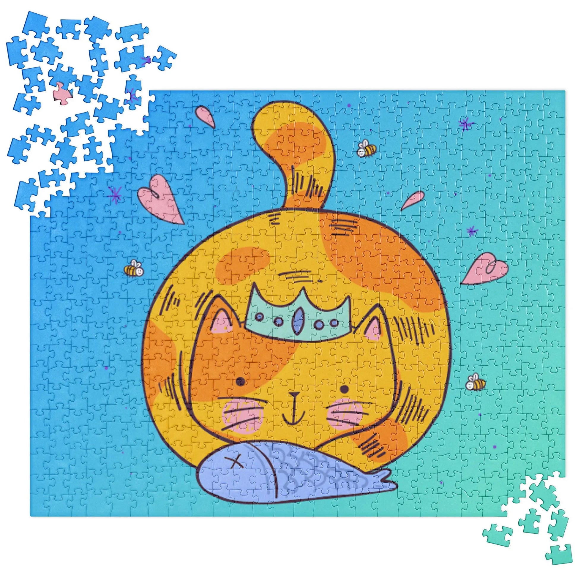 FAT CAT Jigsaw Puzzle -  Perfect for the adventurous puzzler! The Wishful Fish Kids