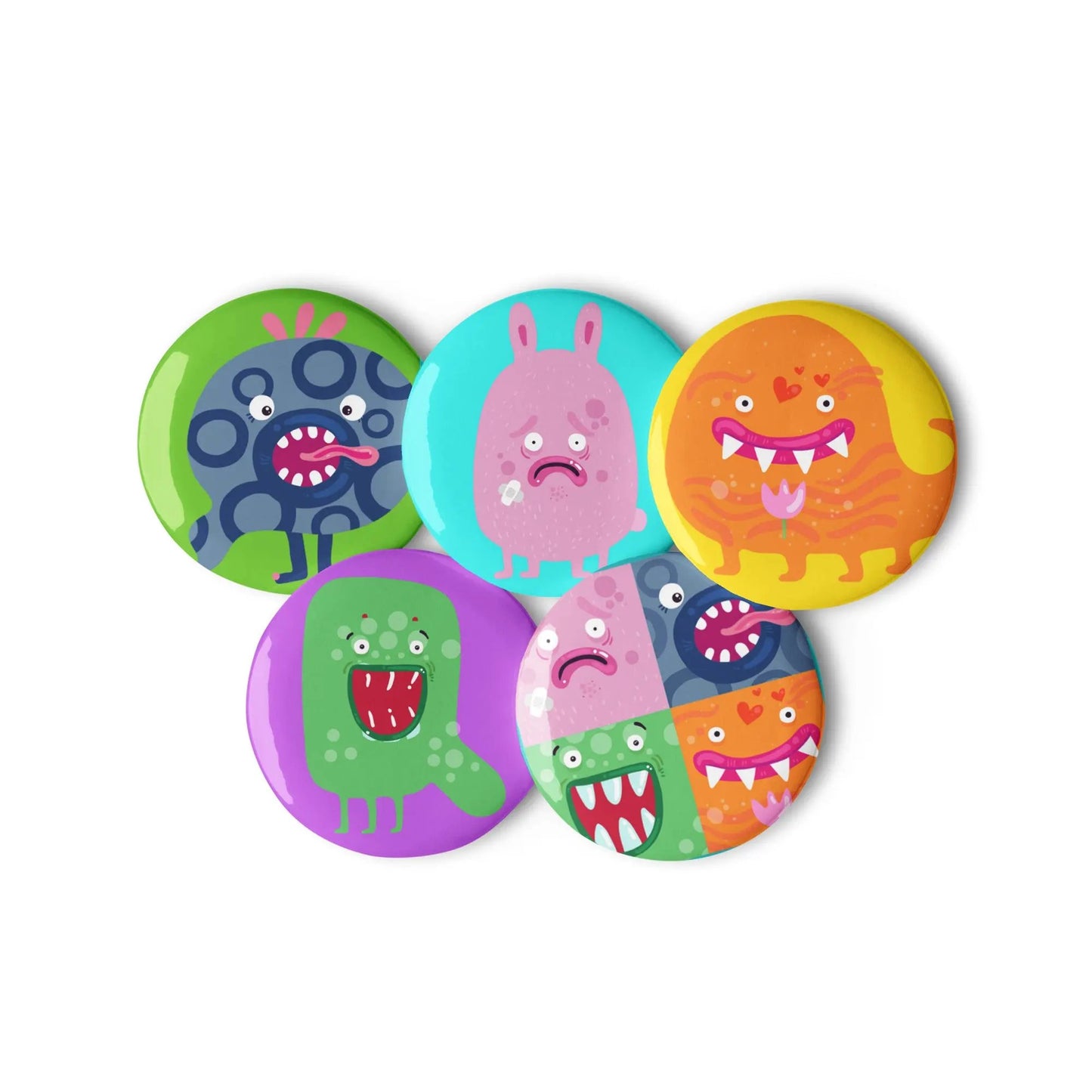 These Playful Pin Buttons are Monstrously Fun Accessories for Kids! SHOP Now at The Wishful Fish KIDS