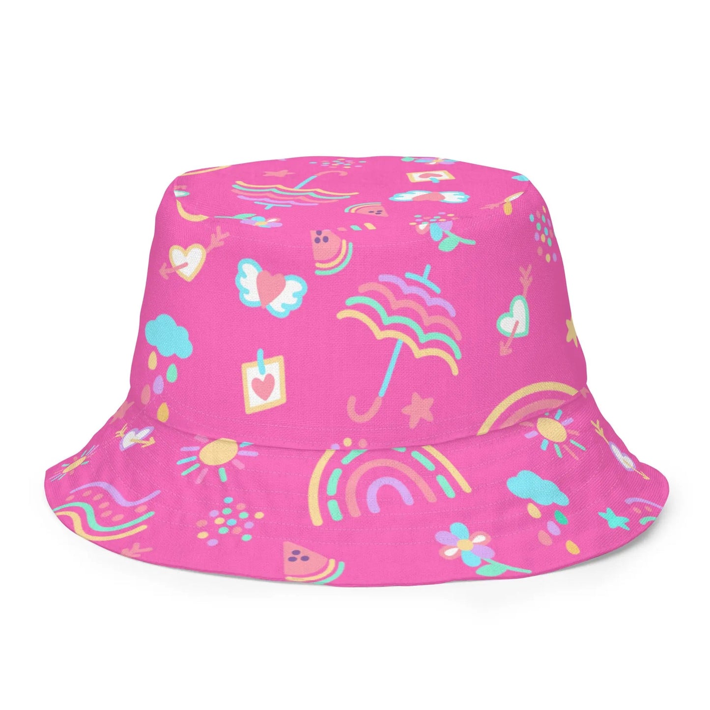 The GIRL POWER Reversible Bucket Hat features two standout designs in one. SHOP Now at The Wishful Fish KIDS