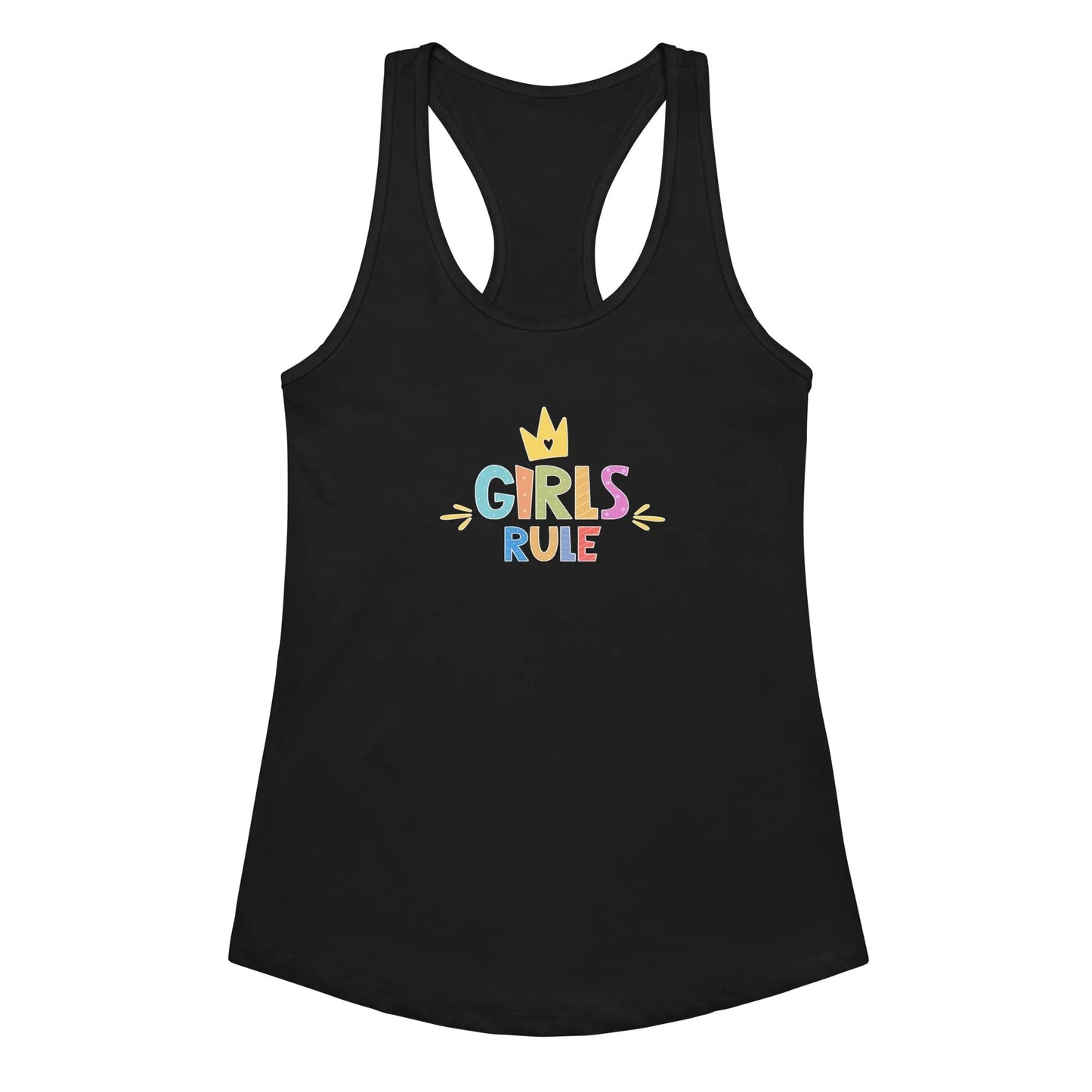 GIRLS RULE Racerback Tank — Style That Speaks! - [the_wishfulfish_kids]