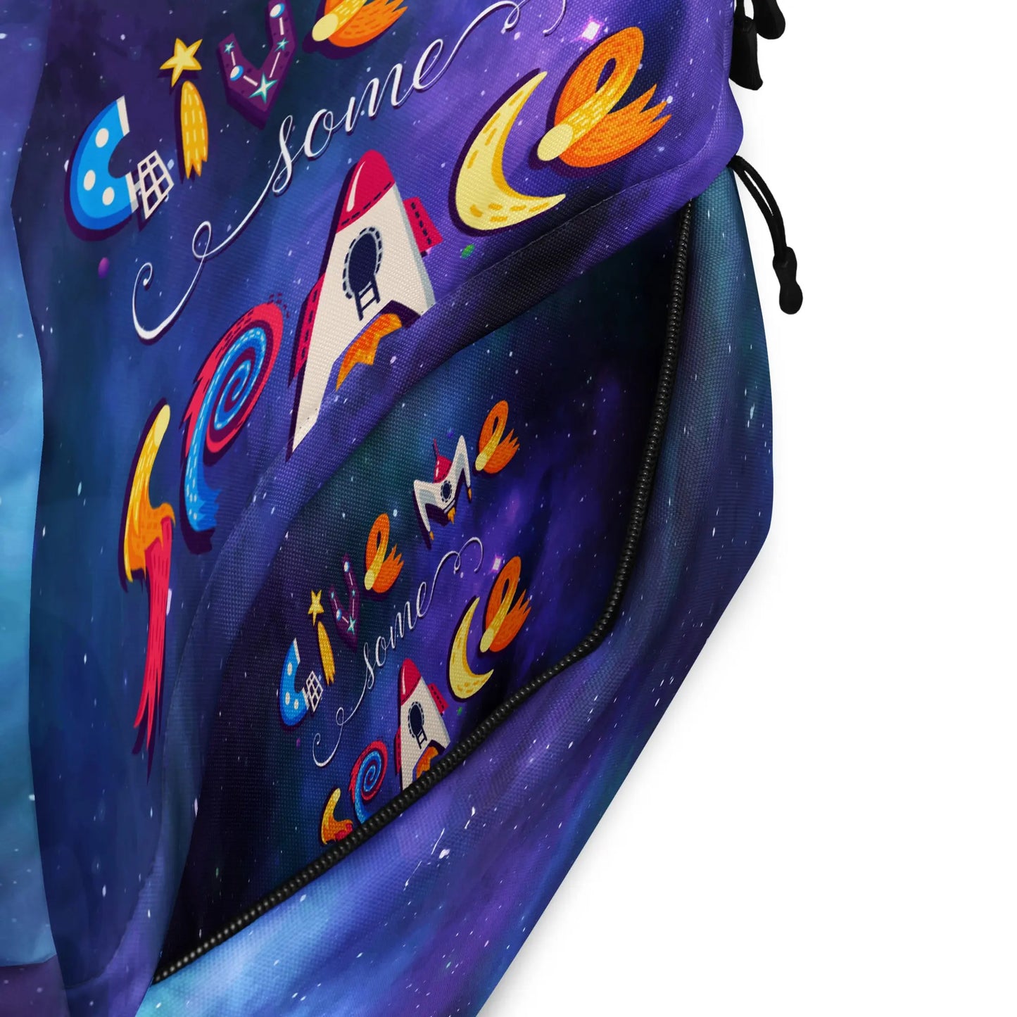 GIVE ME SOME SPACE Laptop Backpack — Blast off in style! The Wishful Fish Kids