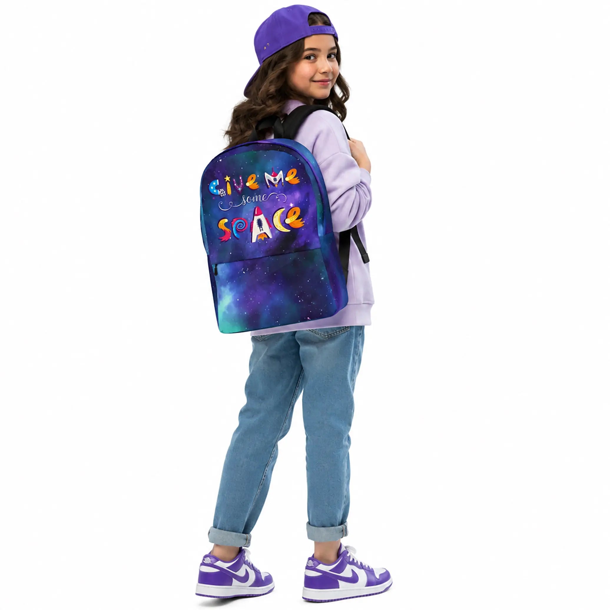 GIVE ME SOME SPACE Laptop Backpack — Blast off in style! The Wishful Fish Kids