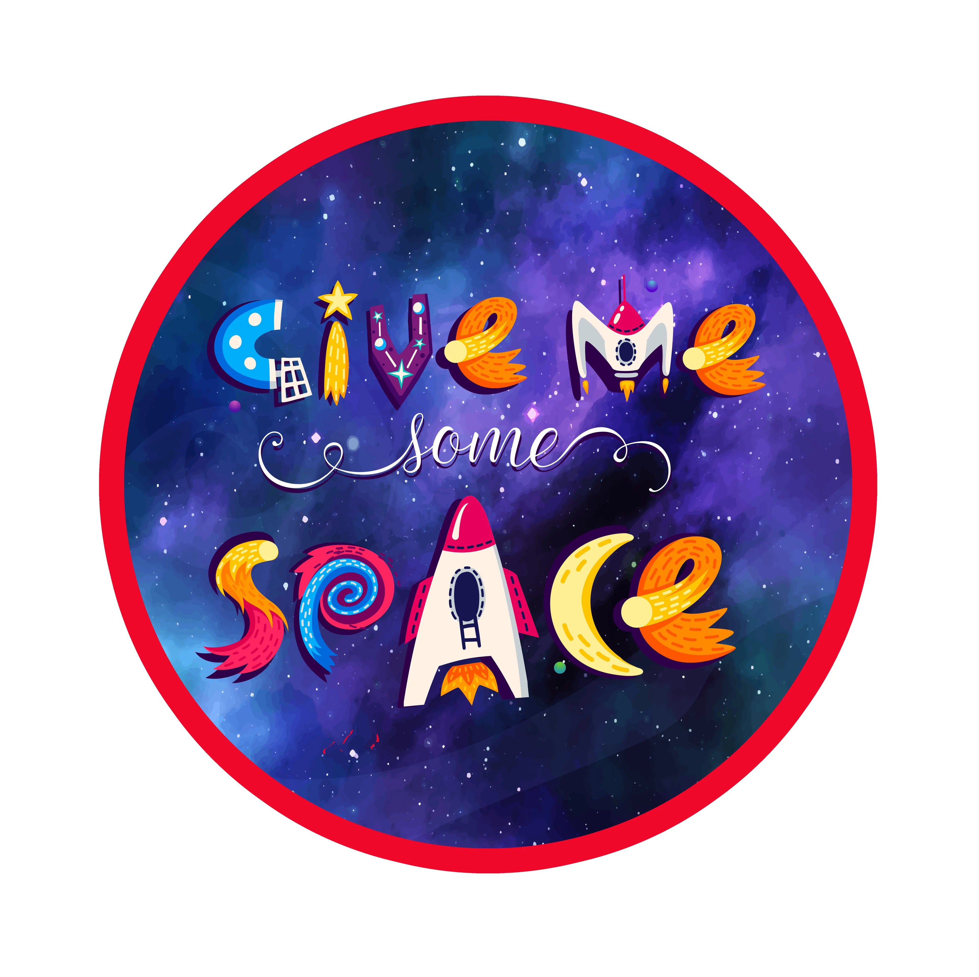 GIVE Me Some Space Stickers — Cosmic Stickers Cool with a Side of Sass! The Wishful Fish Kids