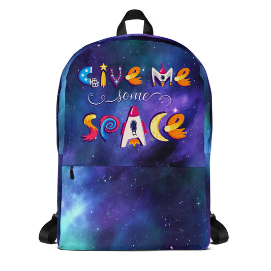 SHOP the GIVE ME SPACE Backpack at The Wishful Fish KIDS. The ultimate way to stand out! A laptop backpack with plenty of space, the next-level cool.