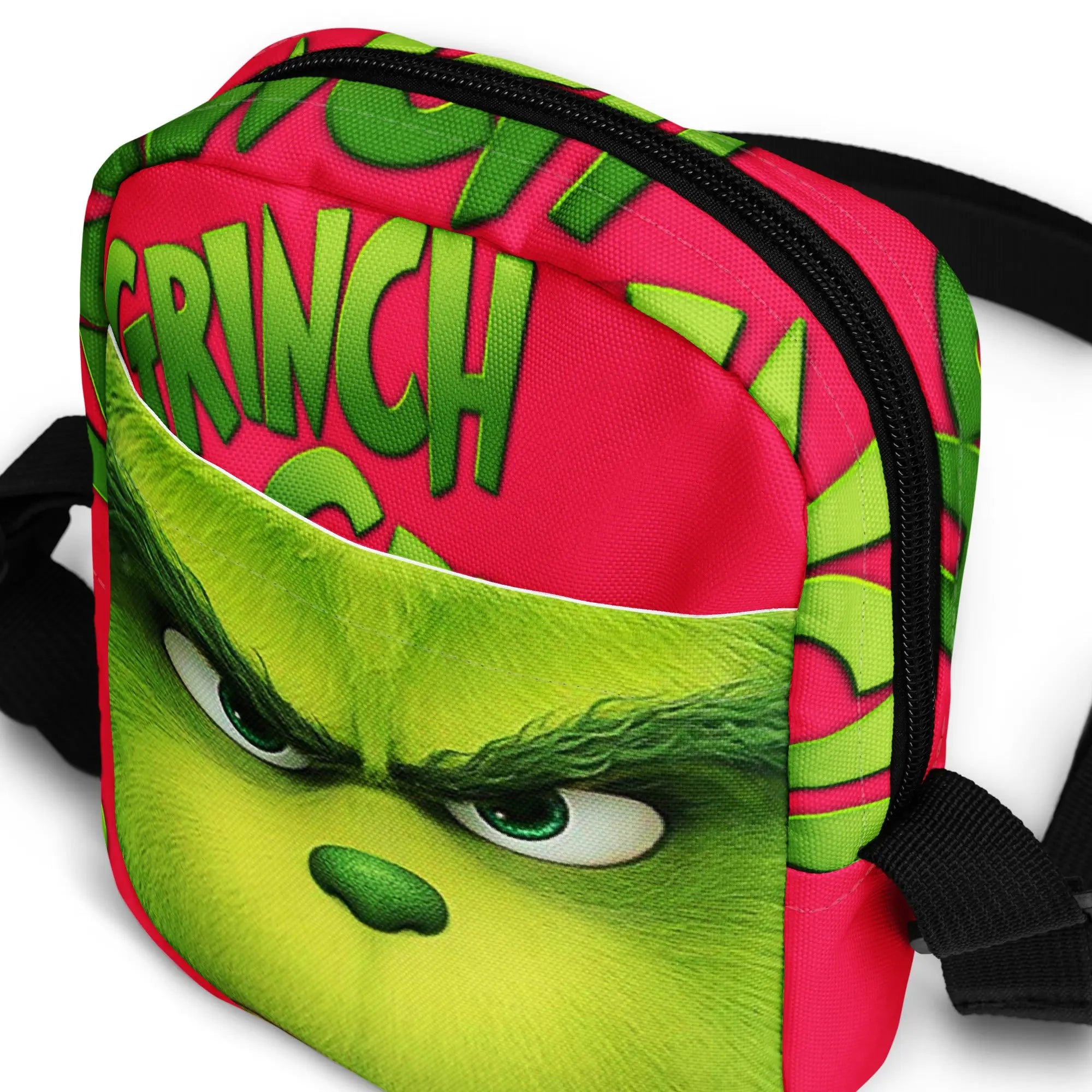 Grinch Cross Body Bag  Bring On the Holiday Mischief. SHOP Now at The Wishful Fish KIDS