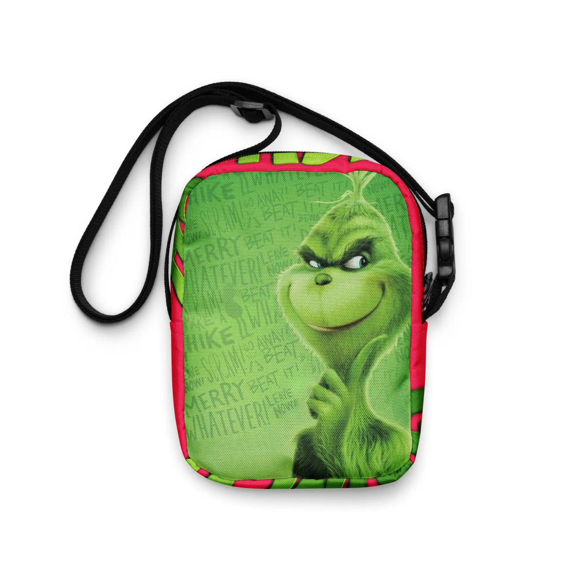 Carry your mischievous side with this bold GRINCH Cross Body Bag. SHOP Now at The Wishful Fish KIDS
