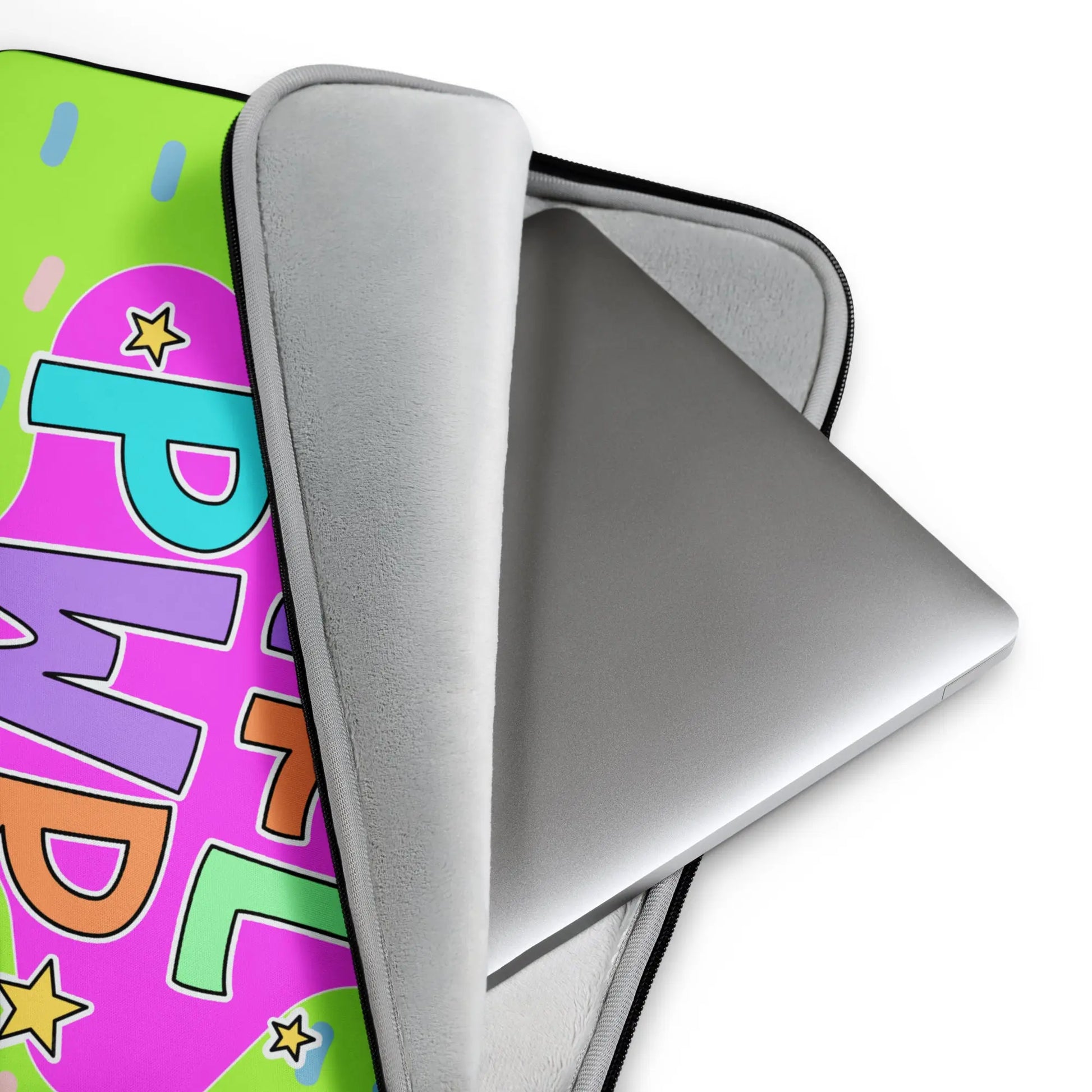 Bold, Bright, and ready to Protect with the Girl Power Laptop Sleeve. HOP Now at The Wishful Fish Kids