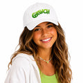 Bring On the Grinchy Good Vibes Grinch Hat. SHOP Now at The Wishful Fish Kids